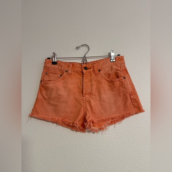 Free People Orange Shorts - Picture 2 of 5